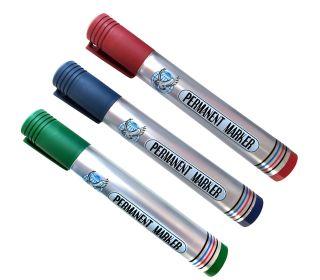 MARKER PISAK PERMANENTNY WODODPORNY OKRĄGŁY ZESTAW 3 SZTUKI